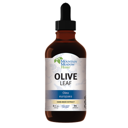 [OE4364M] Olive Leaf Liquid Herbal Extract, 4 oz (120 ml)